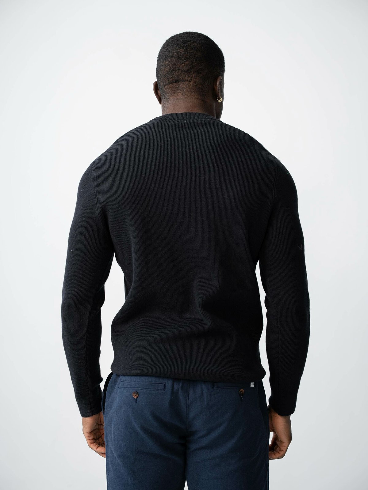 Only & Sons Phil Struc Reg Crew Neck Knit Dark Navy