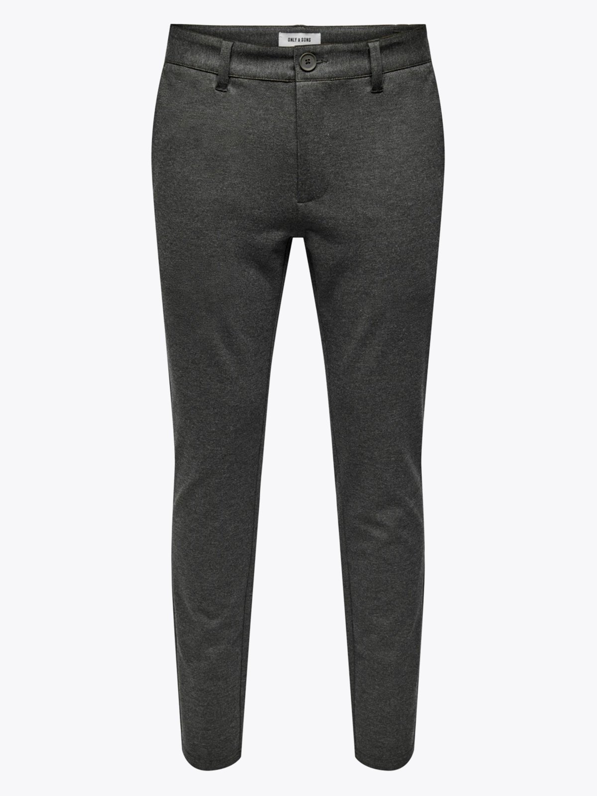 Only & Sons Mark Slim Fit Herringbone Pant Slate Black