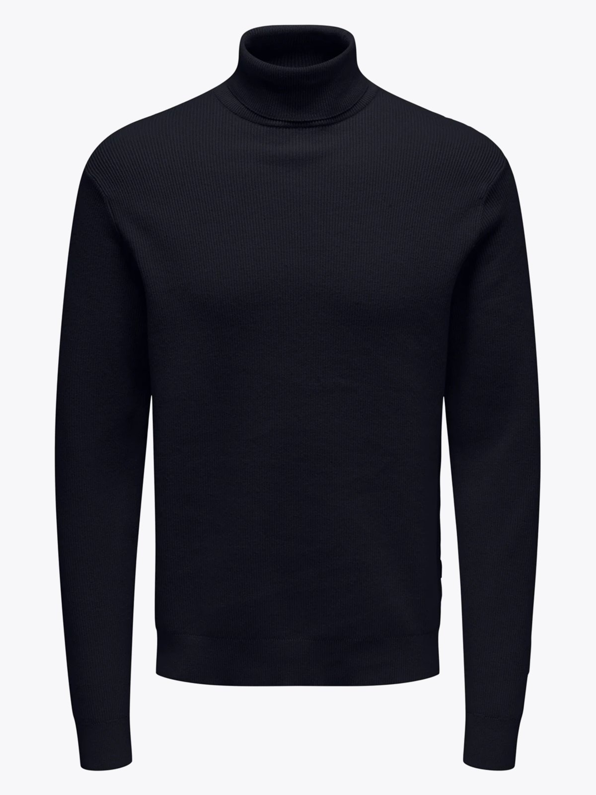 Only & Sons Phil Struc Roll Neck Knit Dark Navy