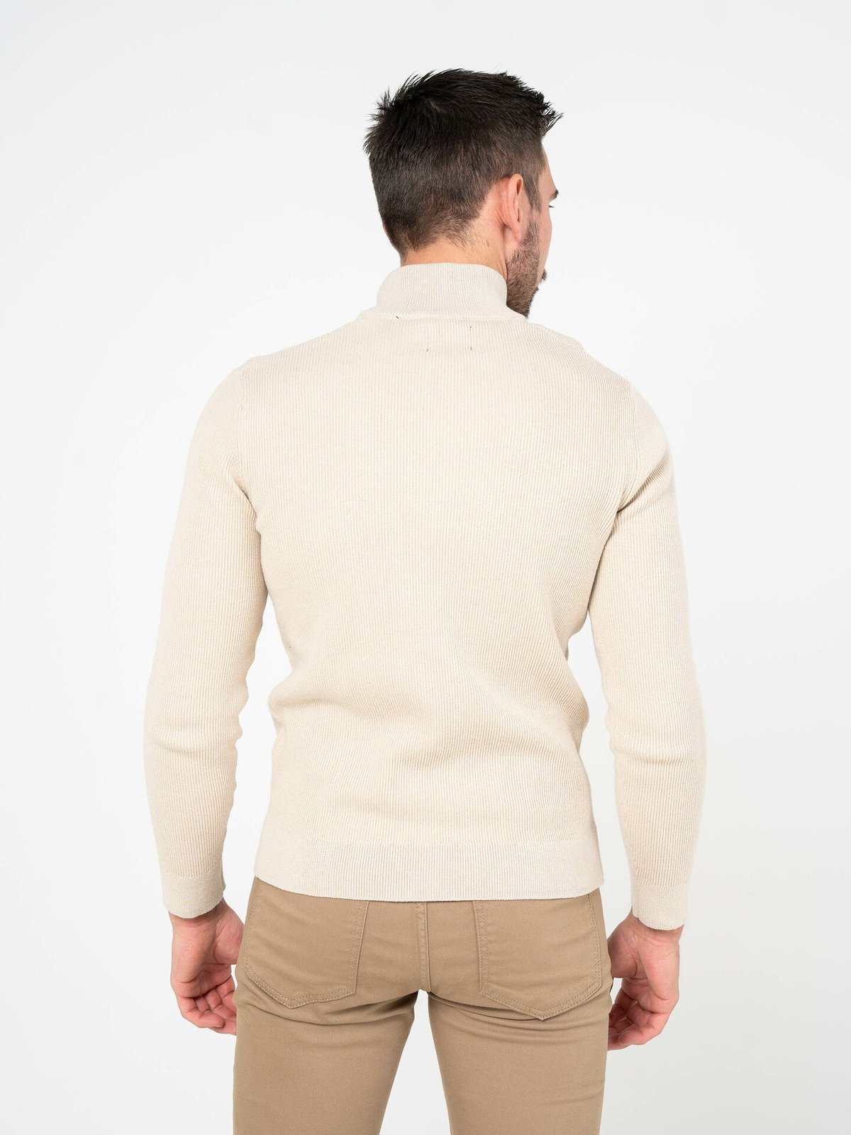 Only & Sons Phil Reg Cotton Half Zip Knit Silver Lining