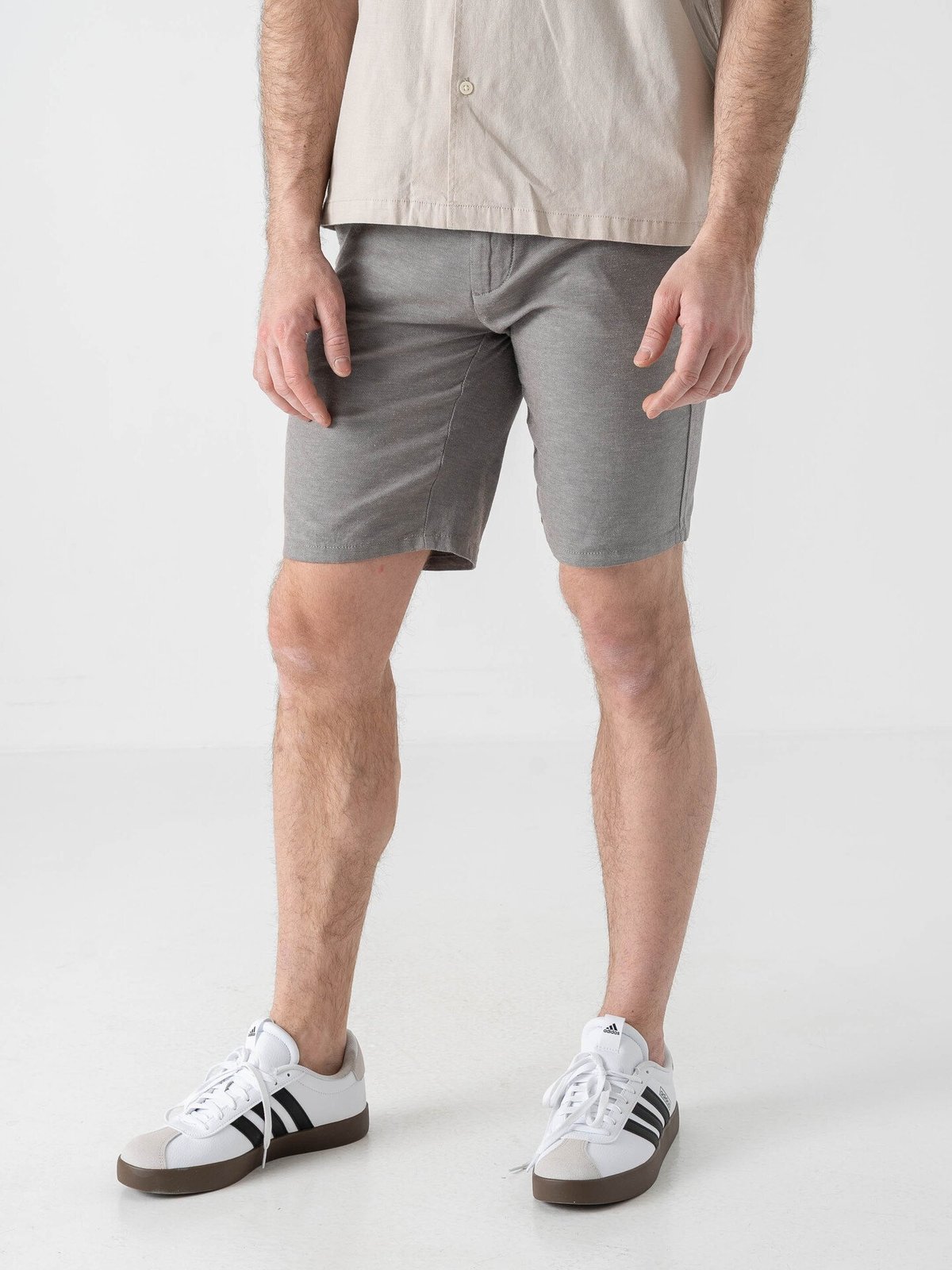 Only & Sons Mark Cotton Linen Shorts Castor Gray