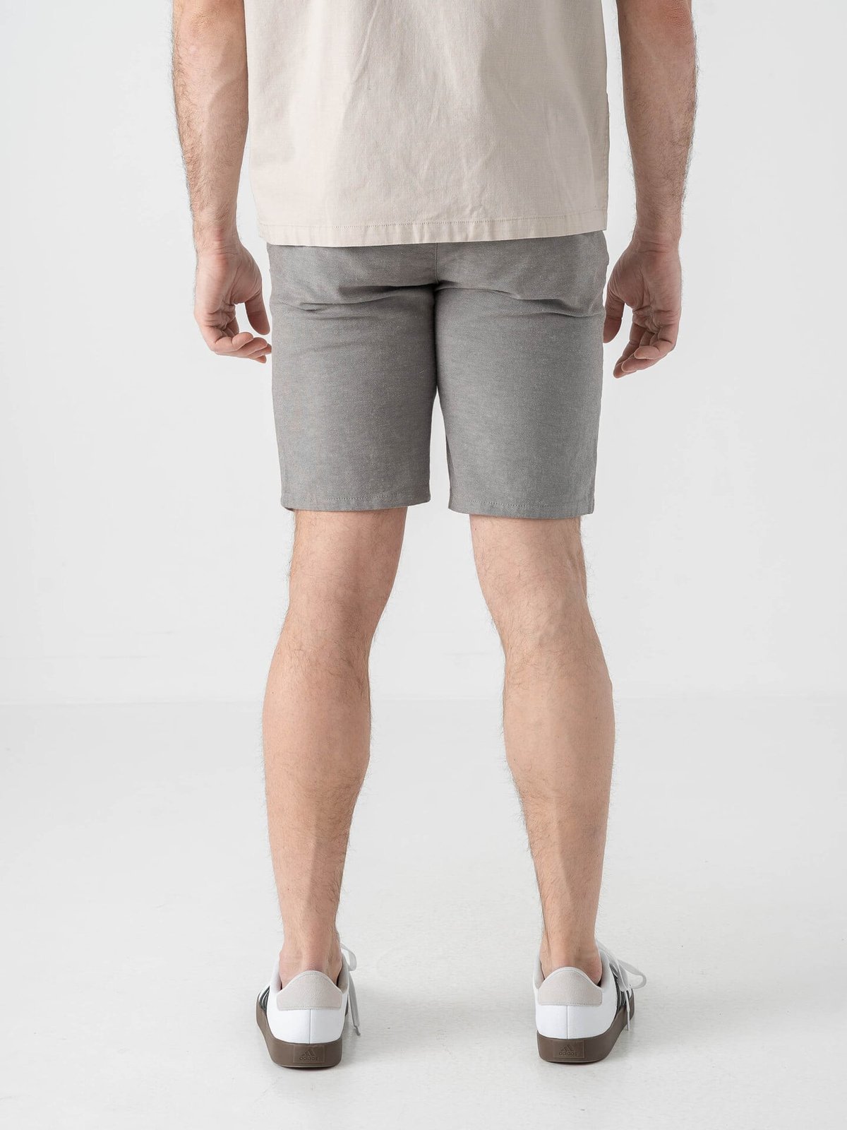 Only & Sons Mark Cotton Linen Shorts Castor Gray