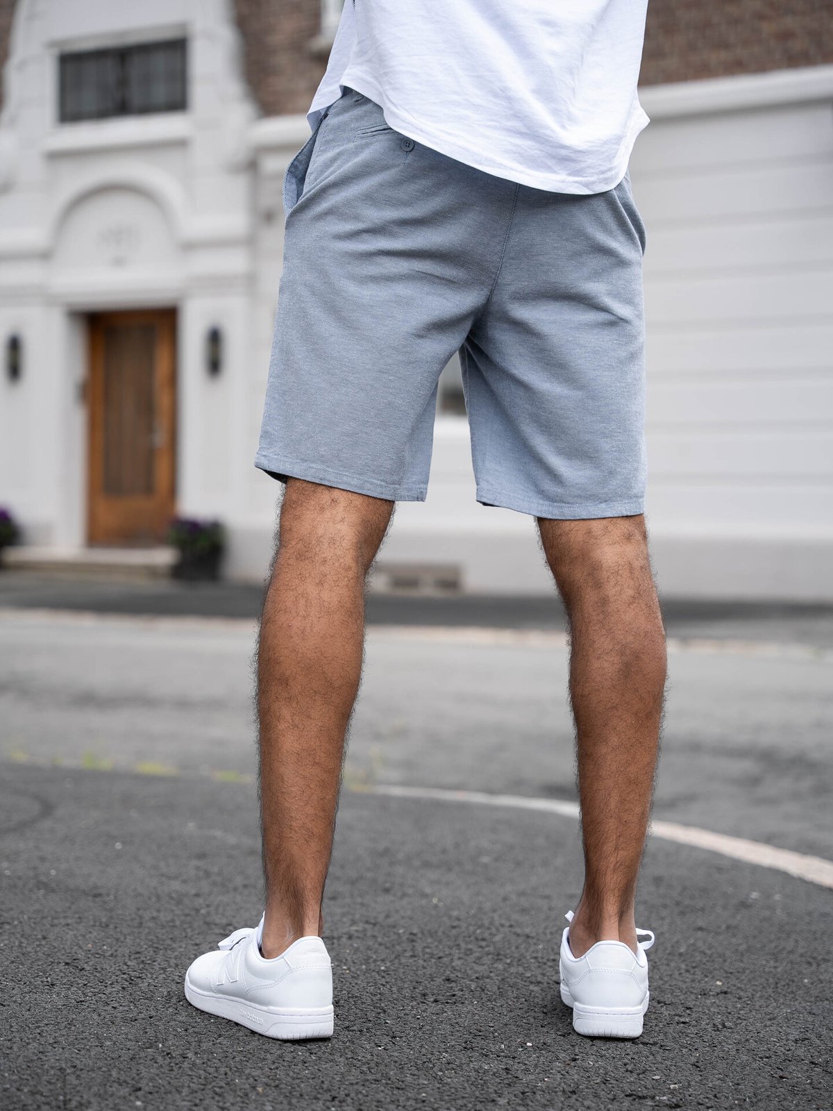 Only & Sons Mark Cotton Linen Shorts Flint Stone