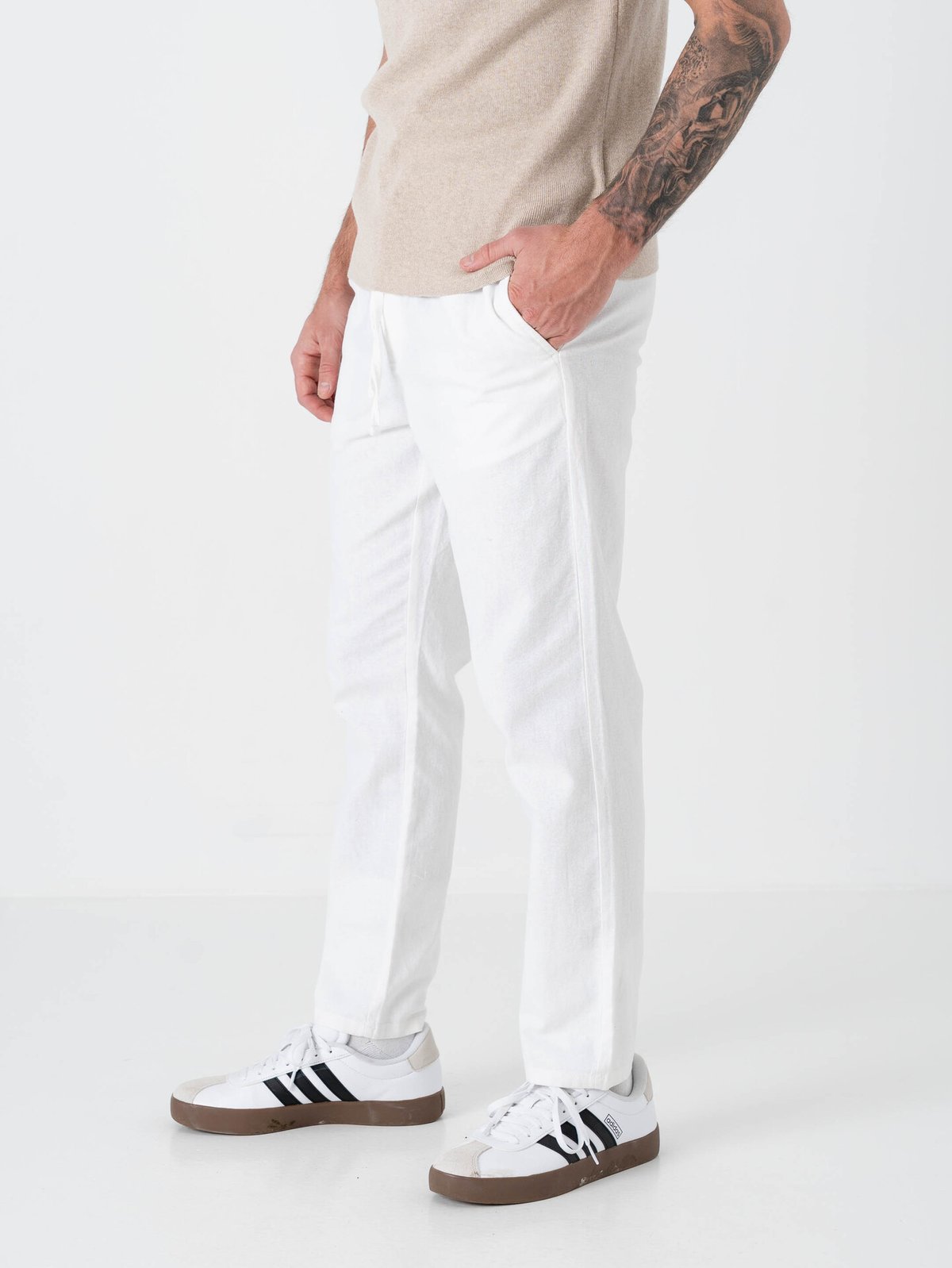 Only & Sons Linus Crop Pants Bright White