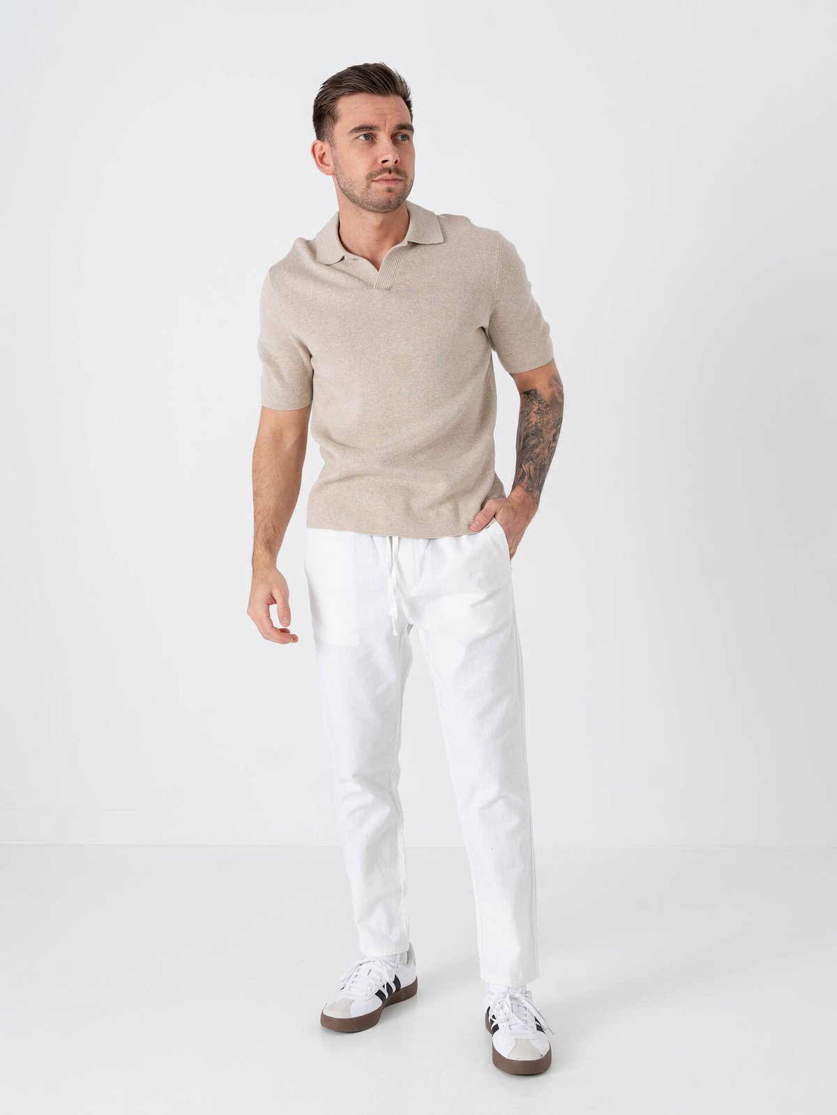 Only & Sons Linus Crop Pants Bright White