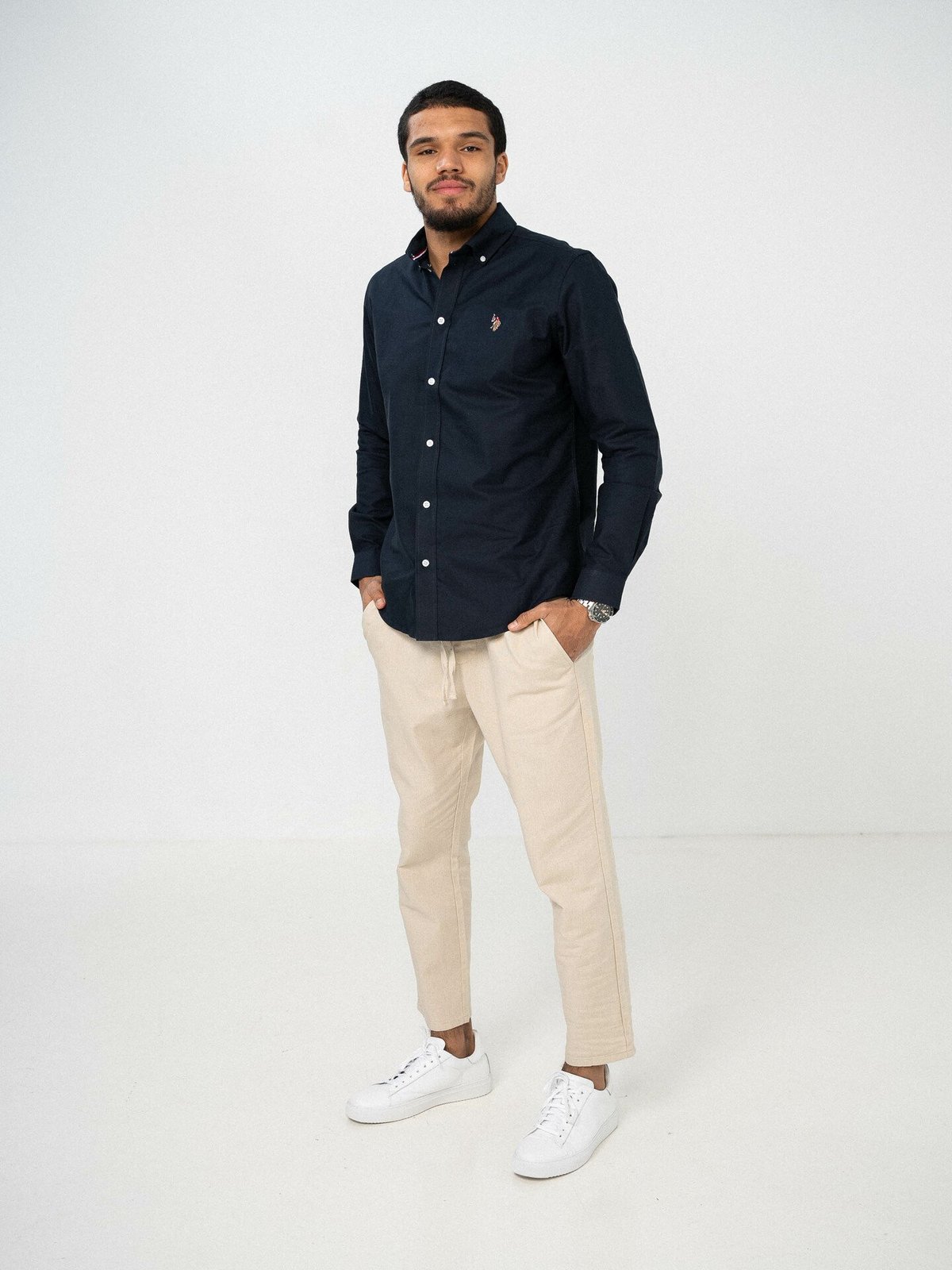 Only & Sons Linus Crop Pants Silver Lining