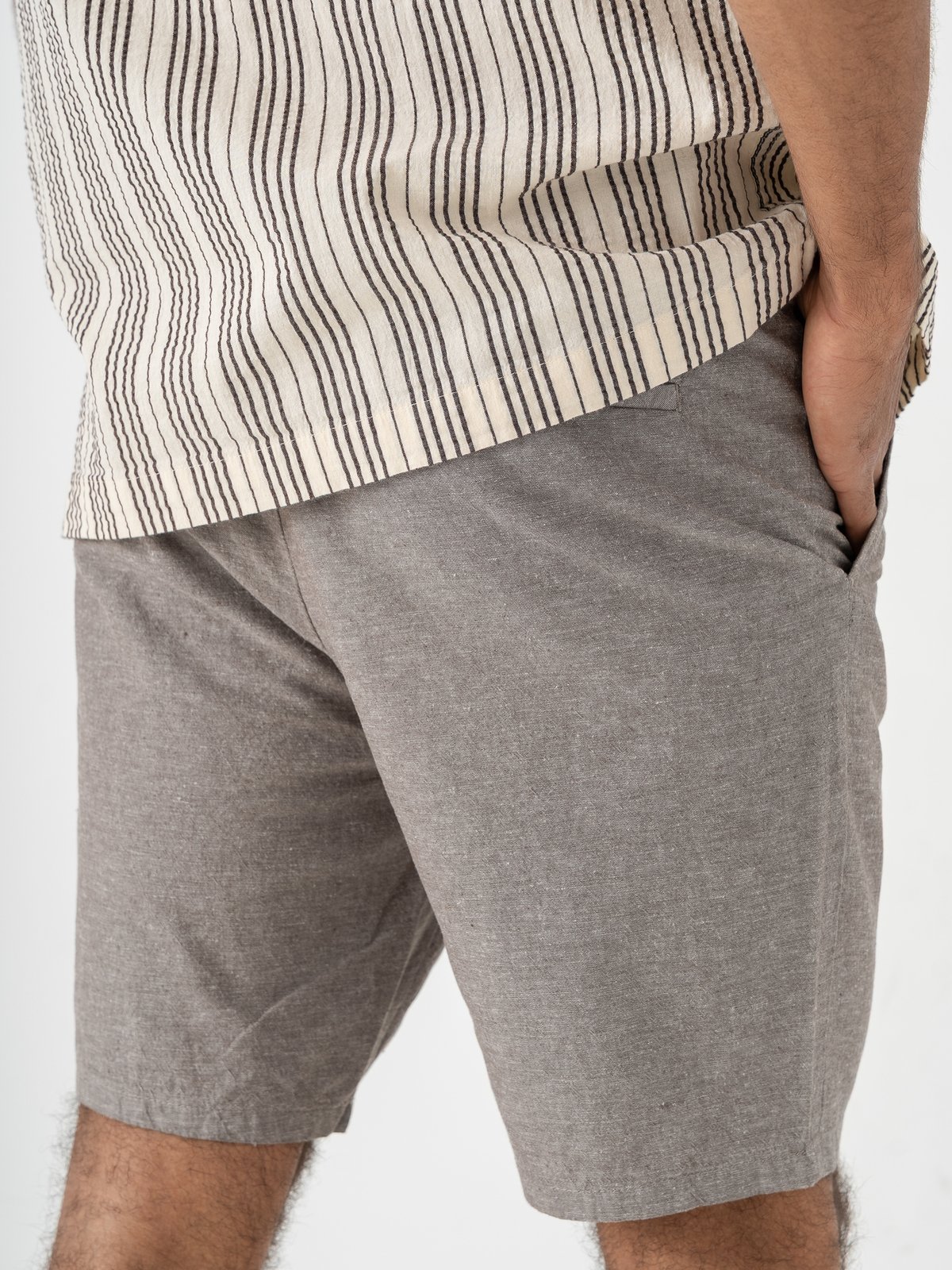 Only & Sons Linus Cotton Linen Shorts Bungee Cord
