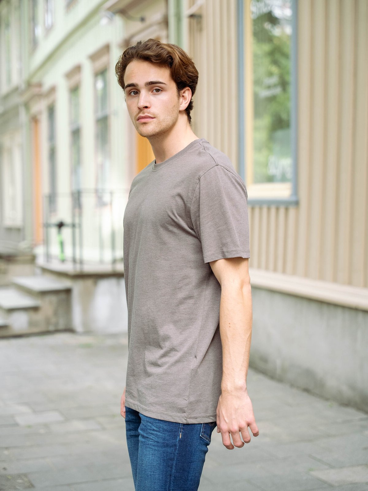 Only & Sons Max Life Short Sleeve Stitch Tee Brun
