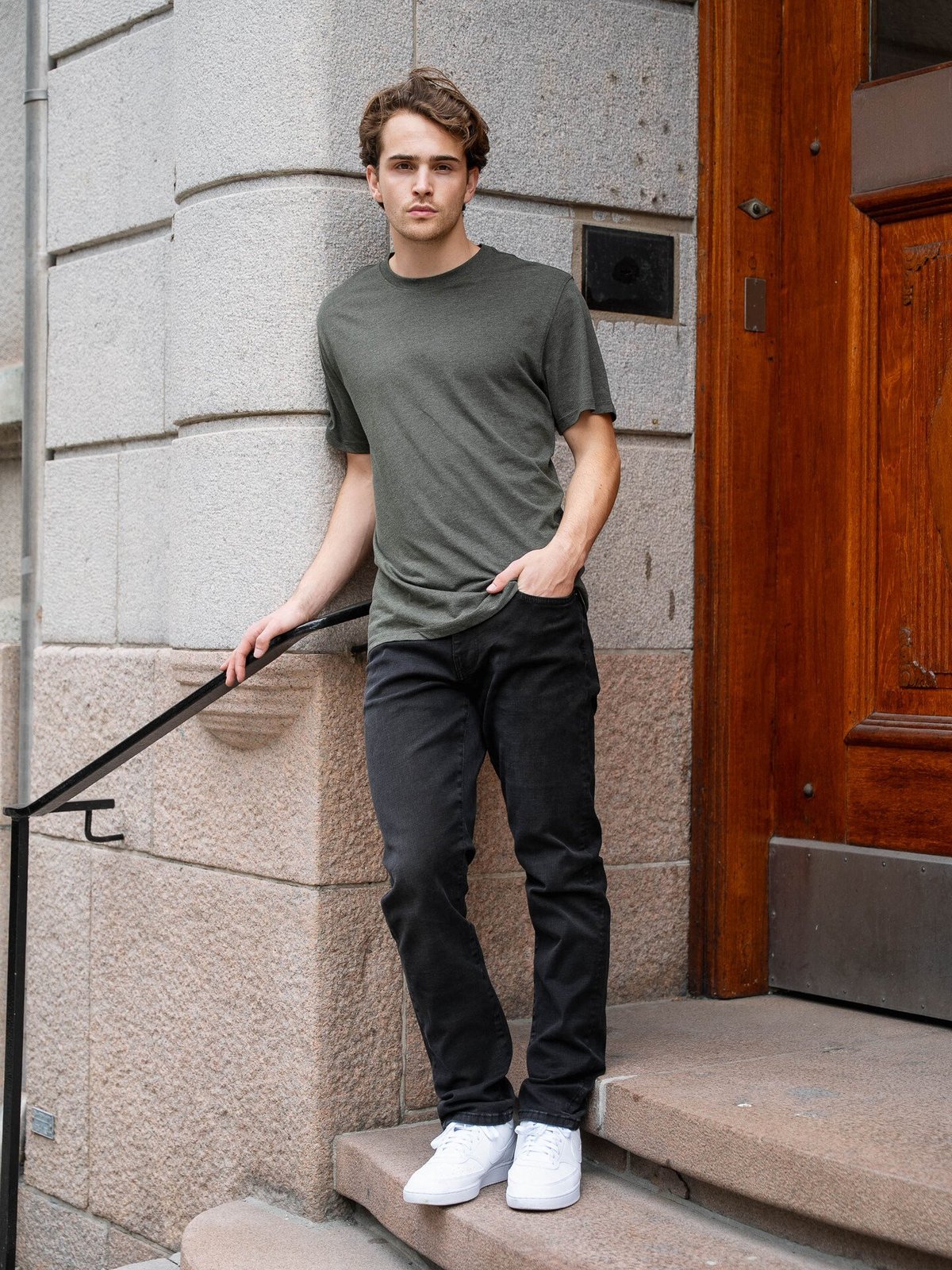 Only & Sons Max Life Short Sleeve Stitch Tee Grønn