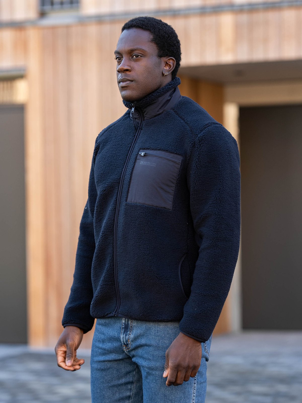 Only & Sons Dallas Sherpa Jacket Dark Navy