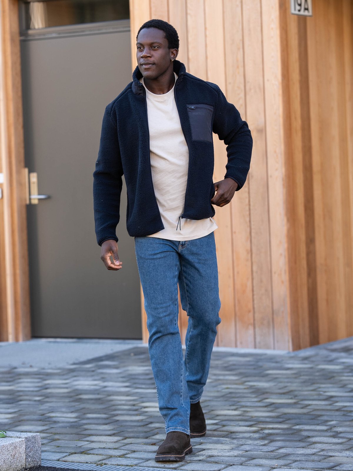 Only & Sons Dallas Sherpa Jacket Dark Navy