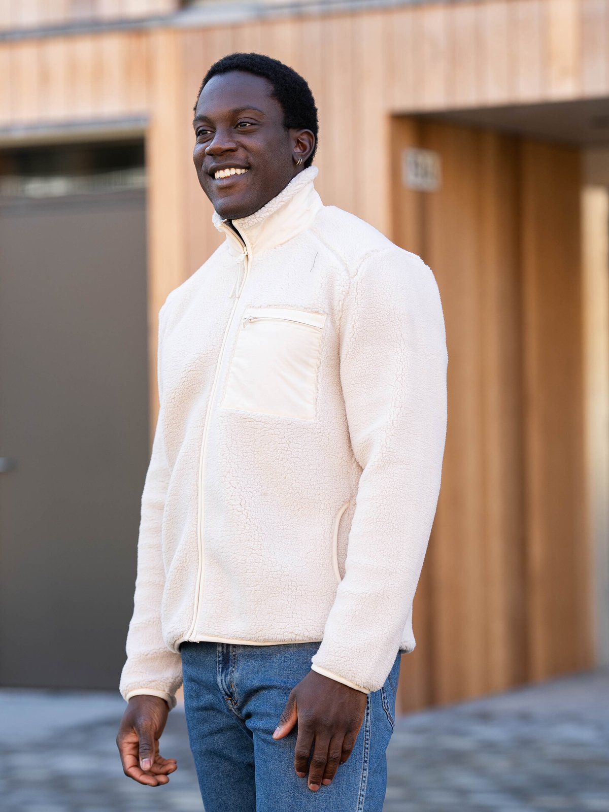 Only & Sons Dallas Sherpa Jacket Silver Lining