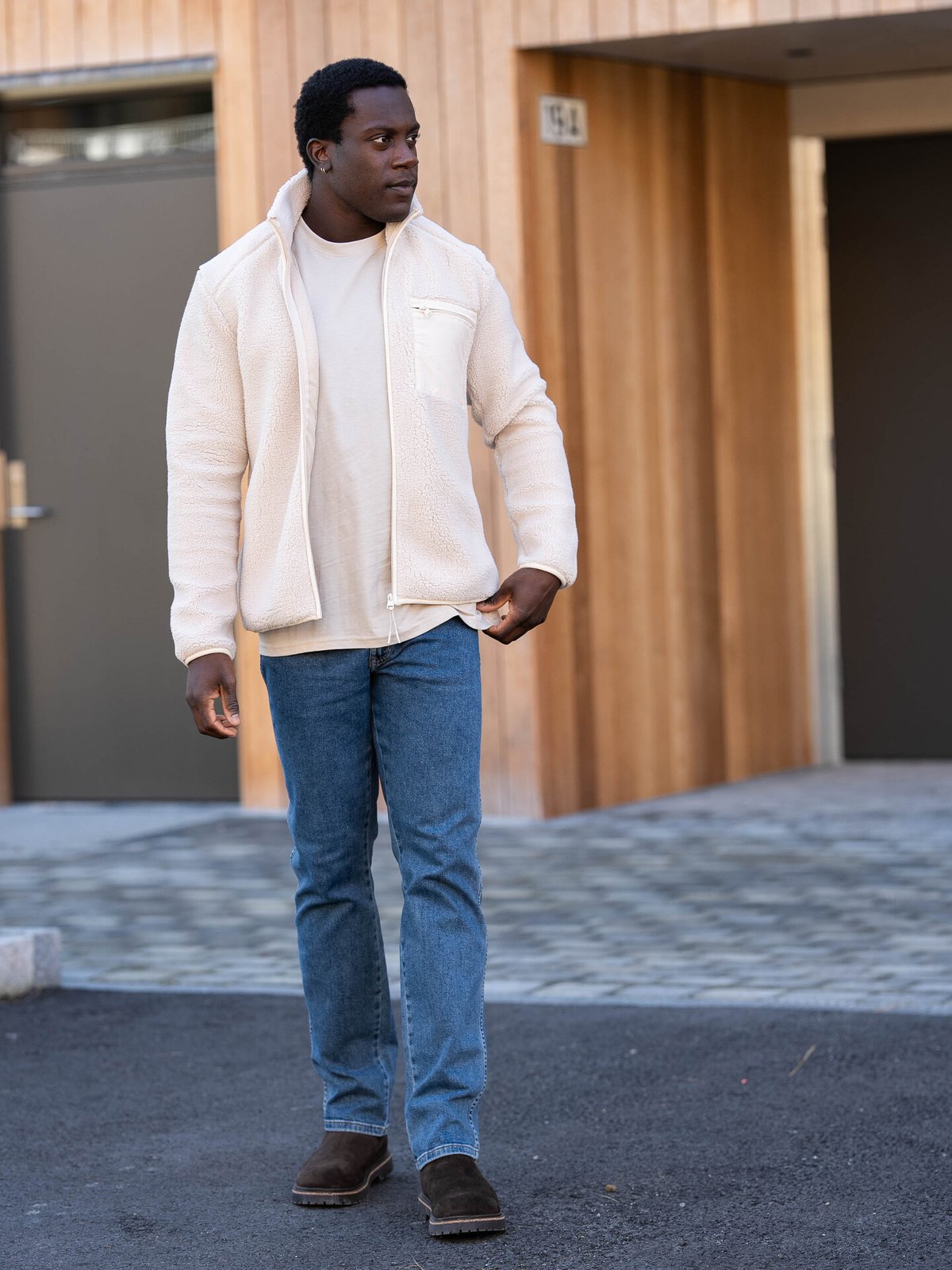 Only & Sons Dallas Sherpa Jacket Silver Lining