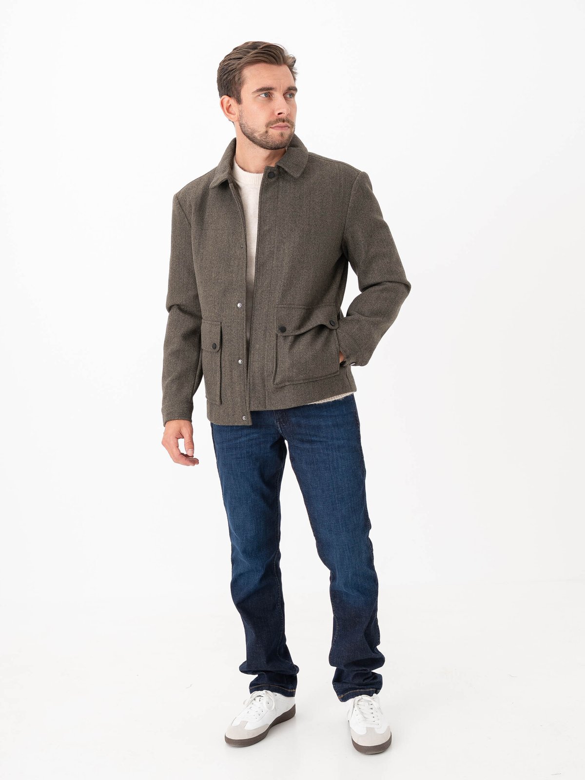 Only & Sons Connor Life Jacket Bungee Cord Melange