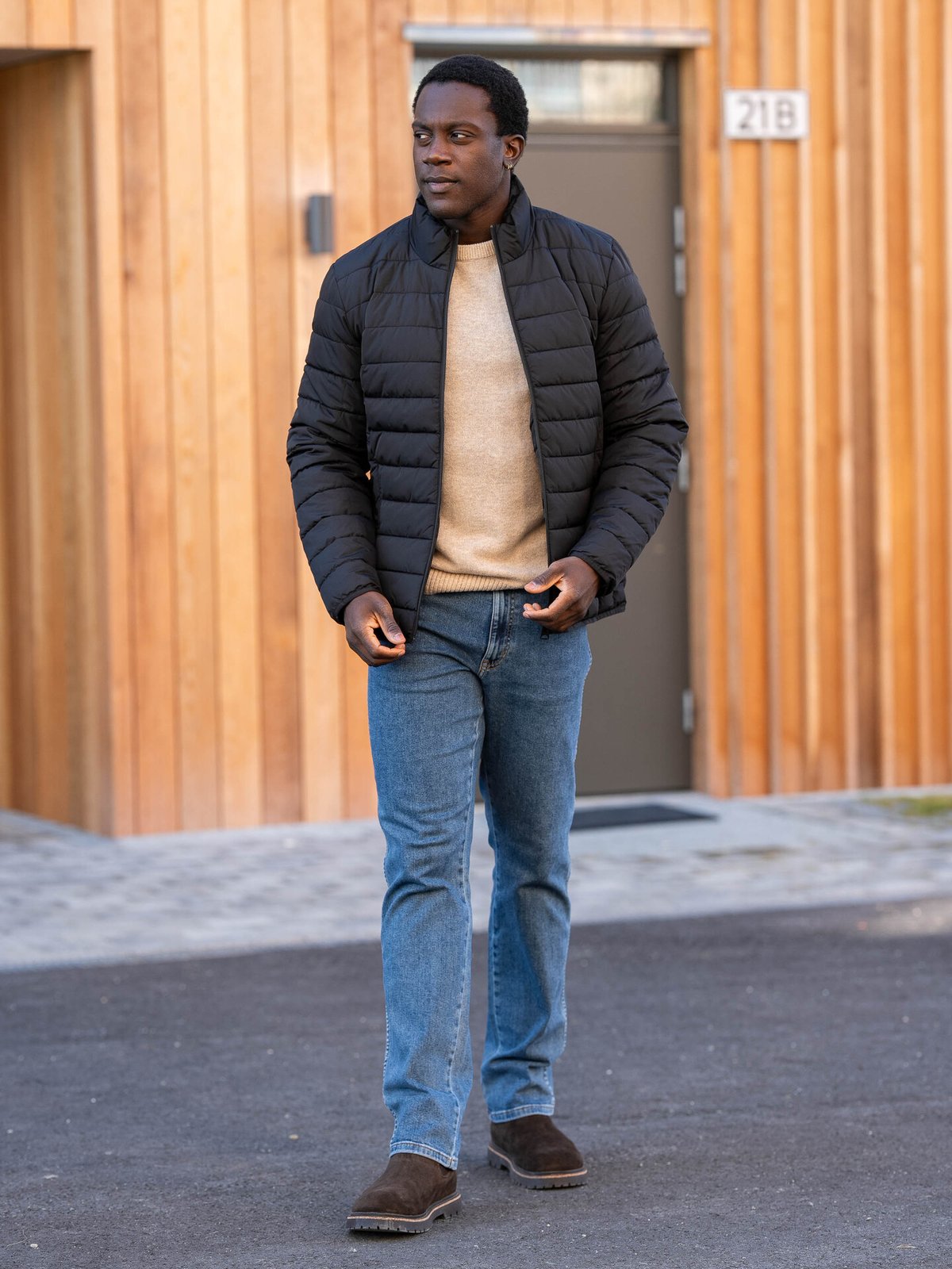 Only & Sons Brody Quilt Jacket Black