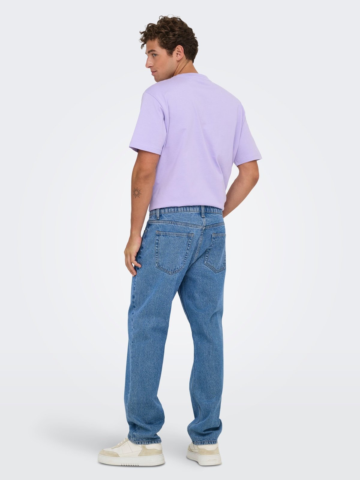 Only & Sons Edge Straight Jeans Medium Blue Denim