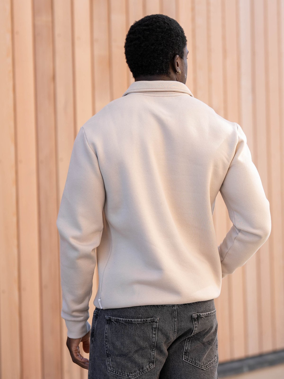 Only & Sons Ceres 1/4 Zip Sweat Polo Silver Lining