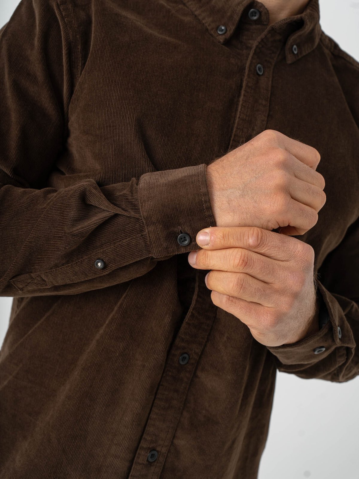 Only & Sons Michael Regular Cord Stretch Long Sleeve Demitasse