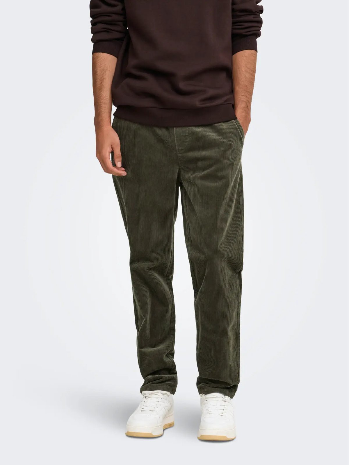 Only & Sons Linus Tap Corduroy Pant Beluga