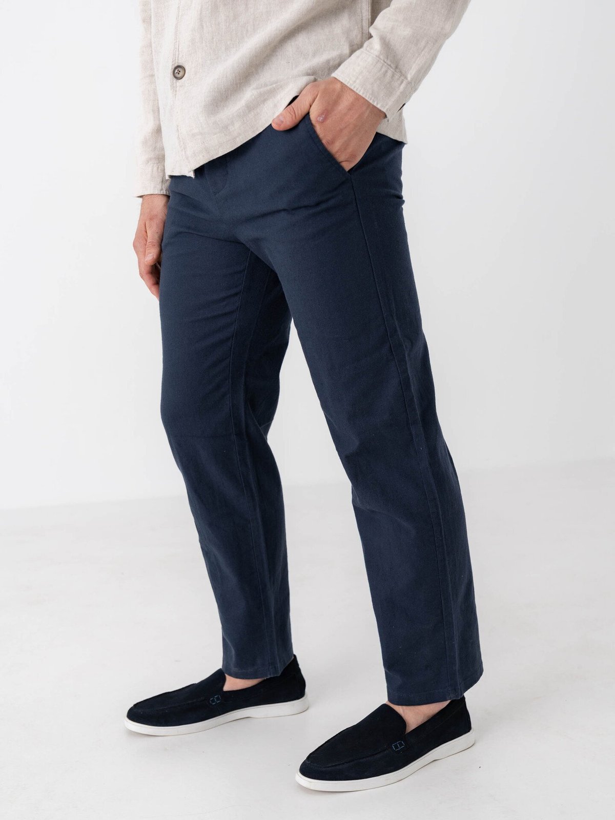 Only & Sons Linus Crop Tap Pant Navy Blazer