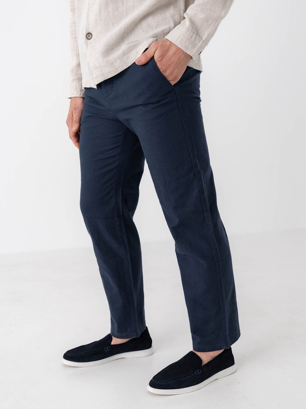 Only & Sons Linus Crop Tap Pant Navy Blazer