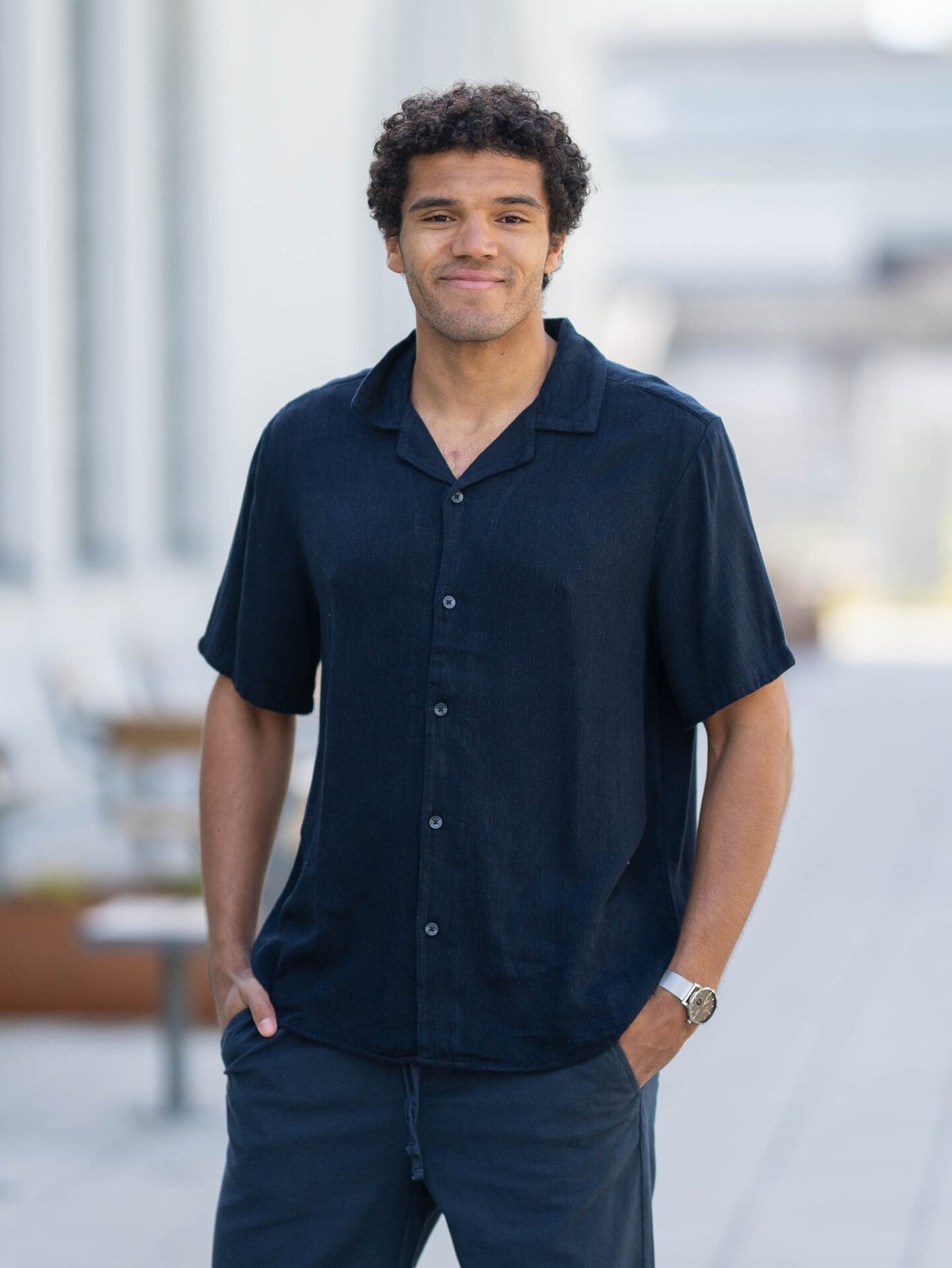 Only & Sons Kari Resort Short Sleeve Shirt Dark Navy