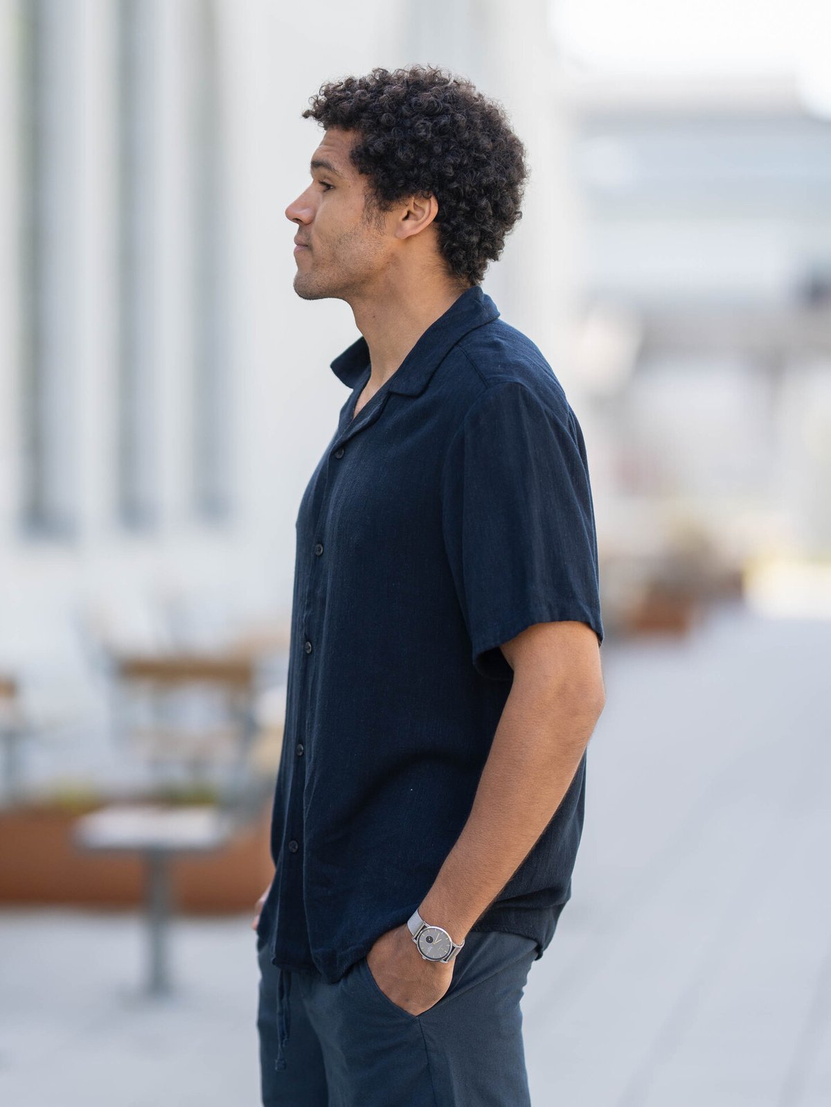 Only & Sons Kari Resort Short Sleeve Shirt Dark Navy