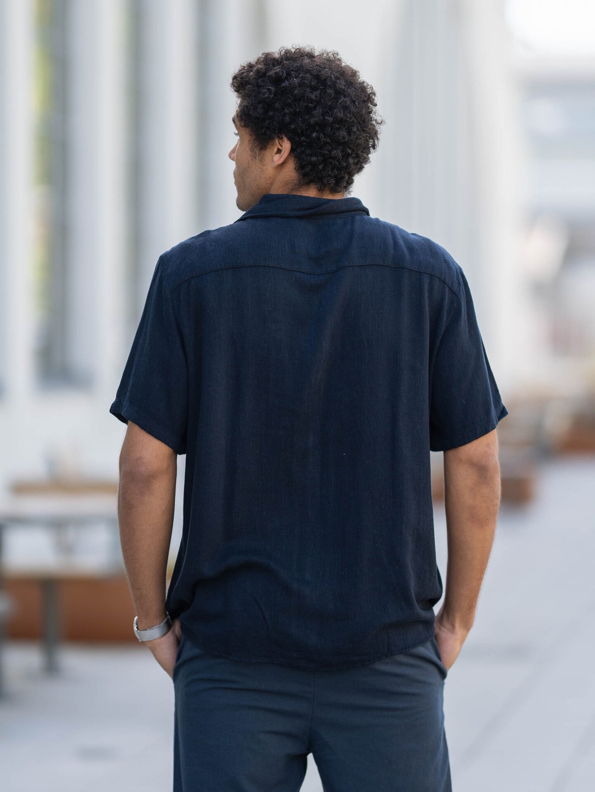 Only & Sons Kari Resort Short Sleeve Shirt Dark Navy