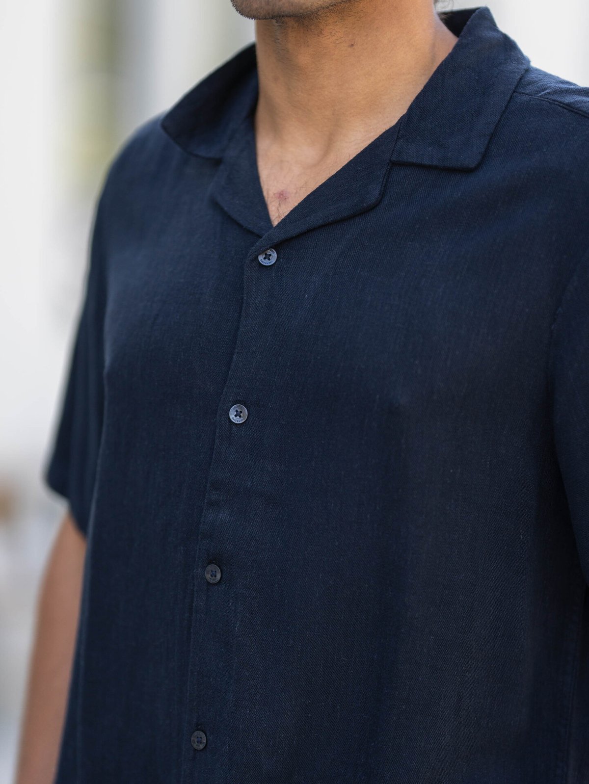 Only & Sons Kari Resort Short Sleeve Shirt Dark Navy