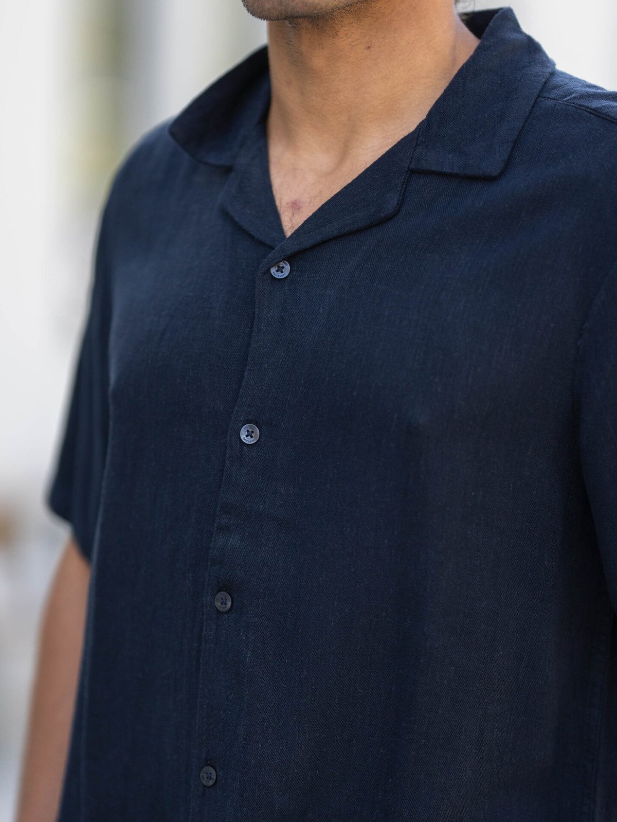 Only & Sons Kari Resort Short Sleeve Shirt Dark Navy