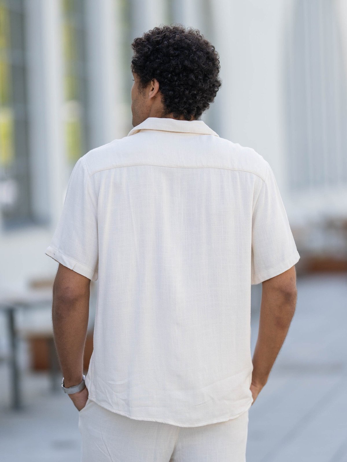 Only & Sons Kari Resort Short Sleeve Shirt White