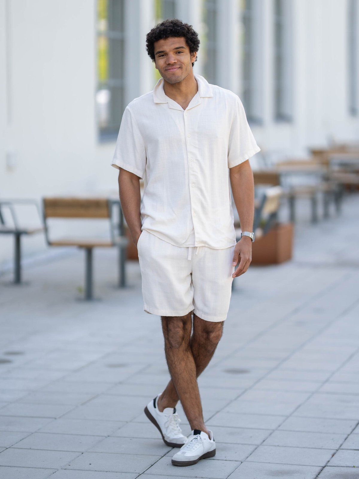 Only & Sons Kari Resort Short Sleeve Shirt White