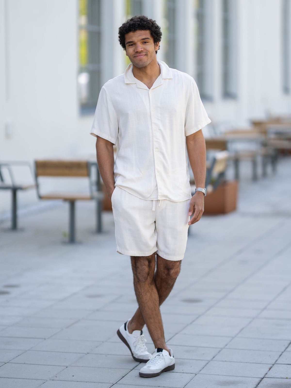 Only & Sons Kari Resort Short Sleeve Shirt White