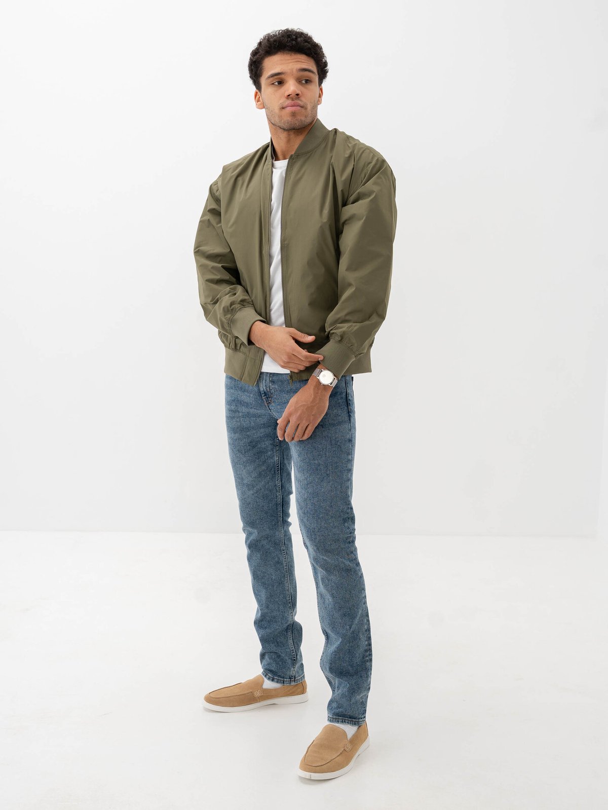 Only & Sons Gavin Bomber Jacket Olive Night