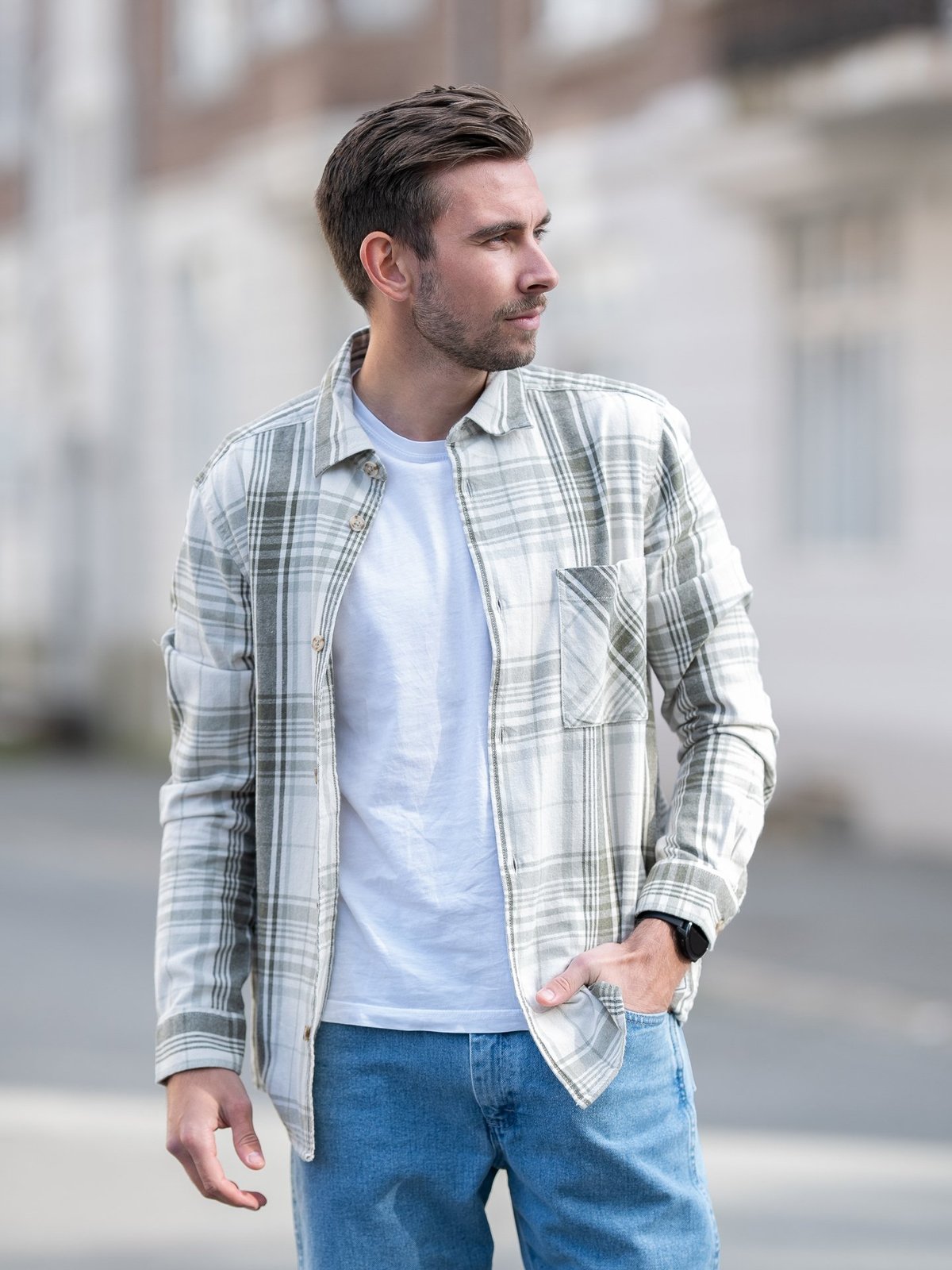 Only & Sons Mason Overshirt Forest Frog