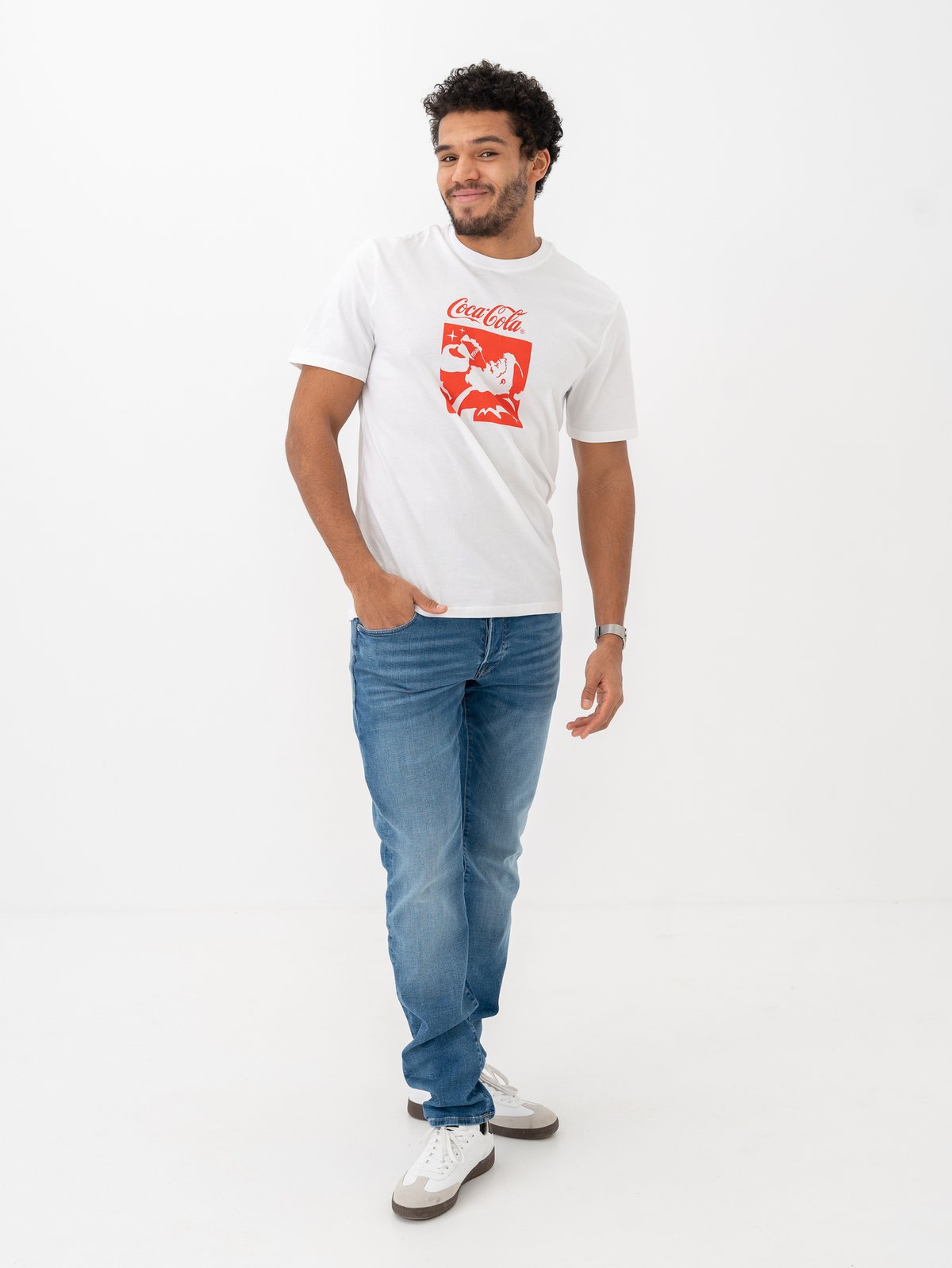 Only & Sons Cola Regular Short Sleeve Tee Bright White