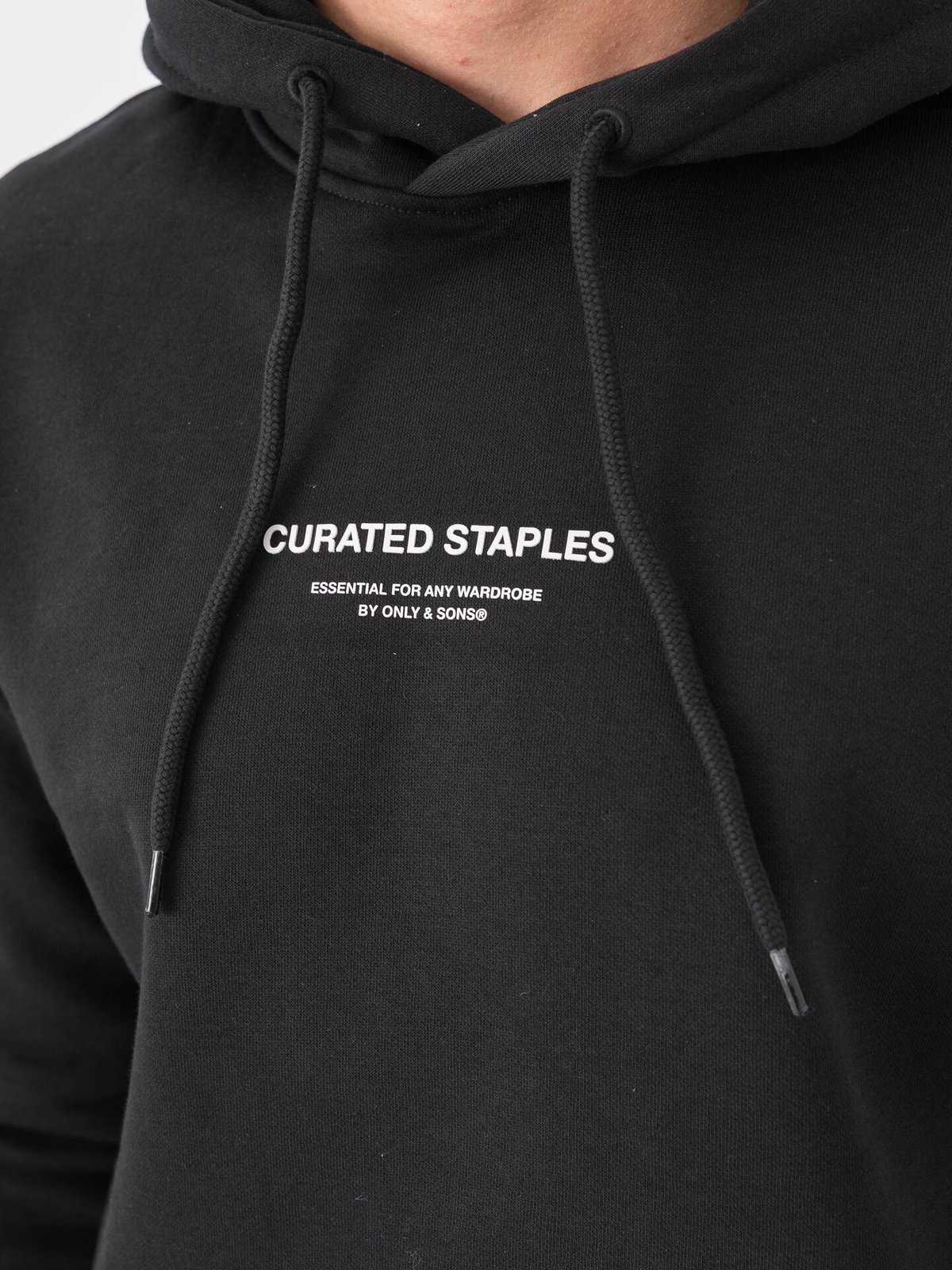 Only & Sons Curated Reg Hoodie Sweat Black