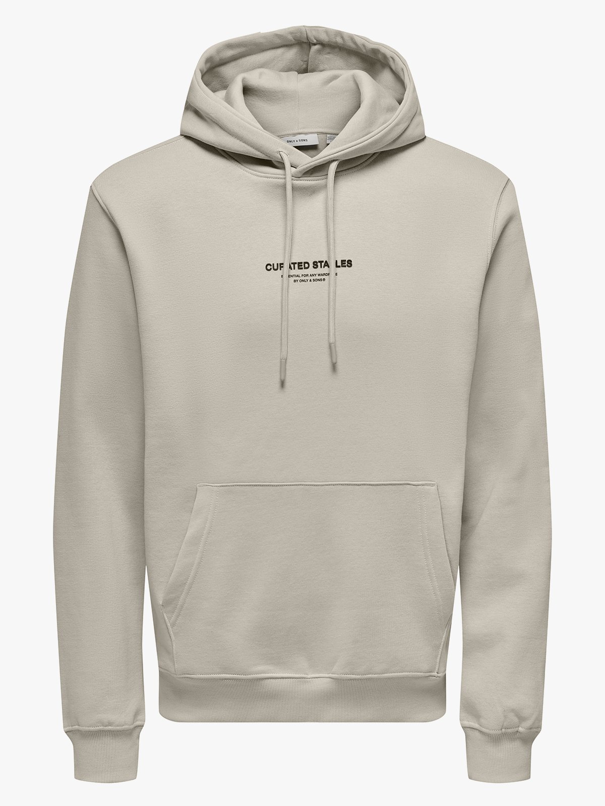 Only & Sons Curated Reg Hoodie Sweat Silver Lining