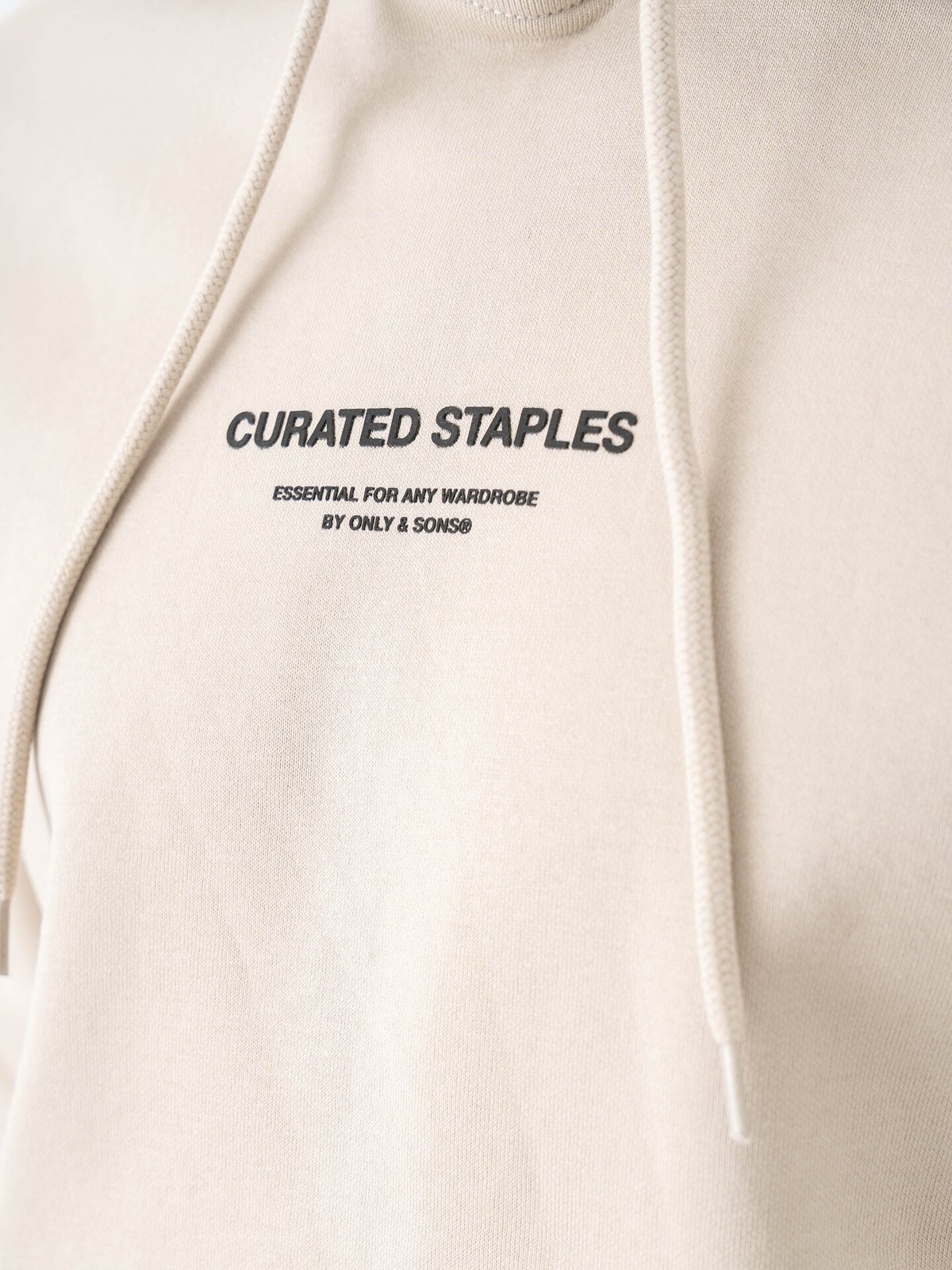 Only & Sons Curated Reg Hoodie Sweat Silver Lining