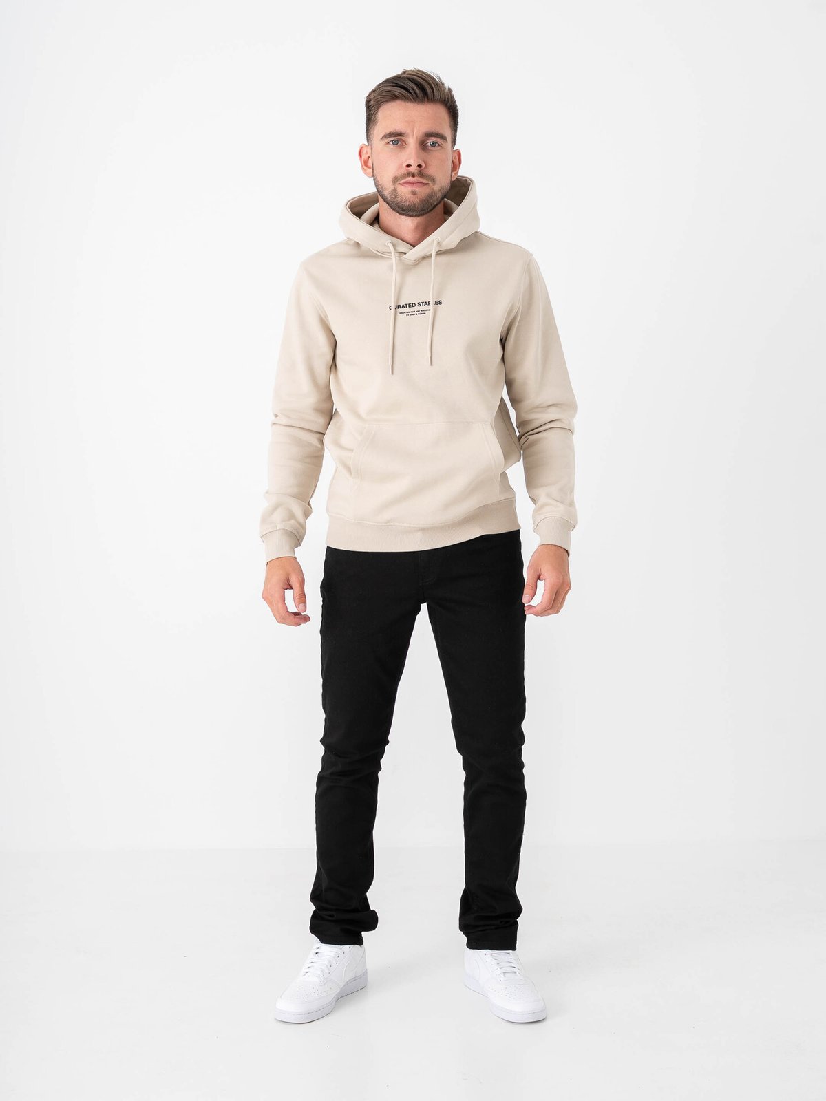 Only & Sons Curated Reg Hoodie Sweat Silver Lining