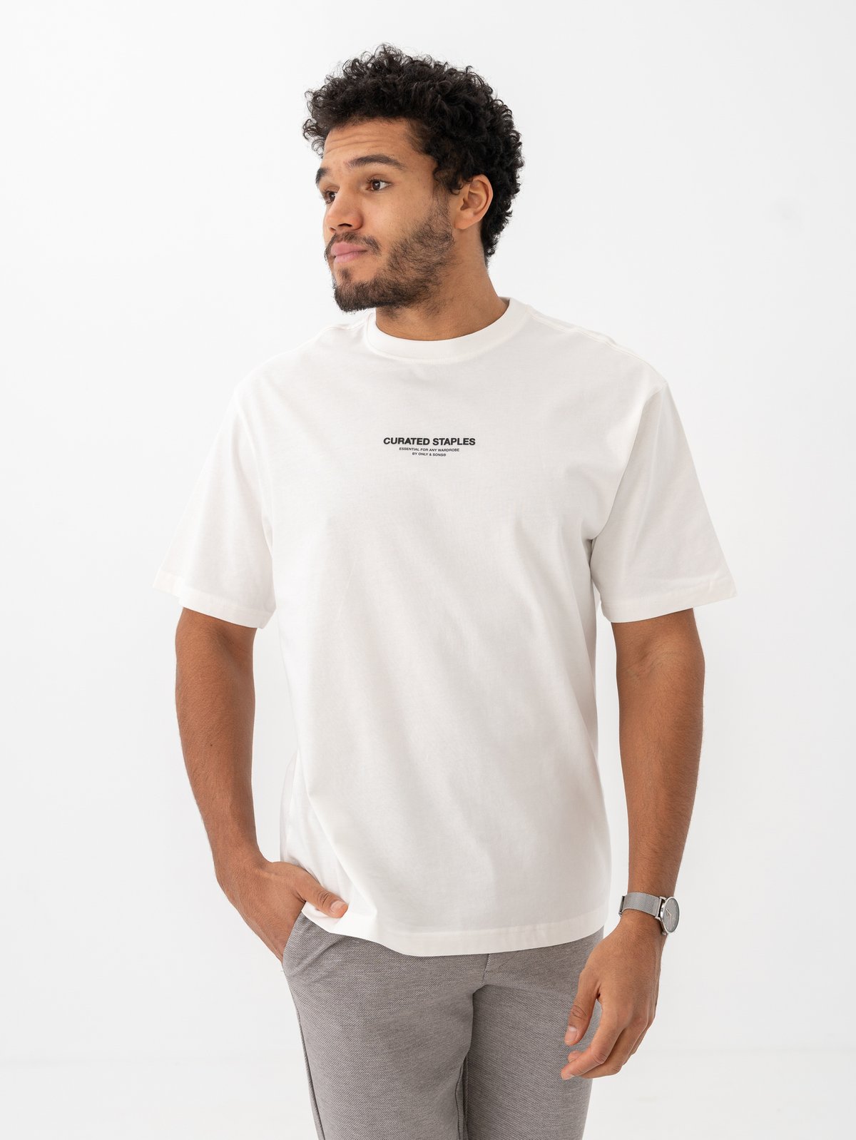 Only & Sons Curated RLX Print Short Sleeve Tee Hvit