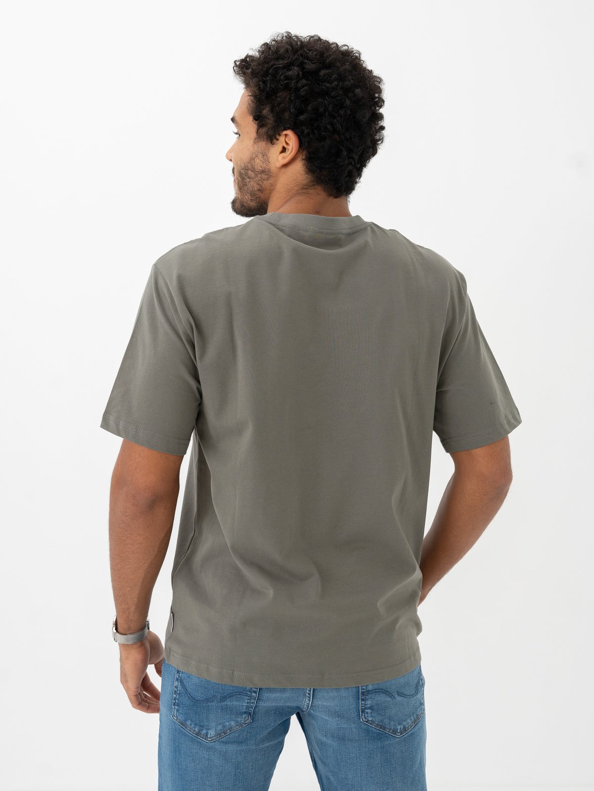 Only & Sons Curated Relaxed Print Short Sleeve Tee Castor Gray