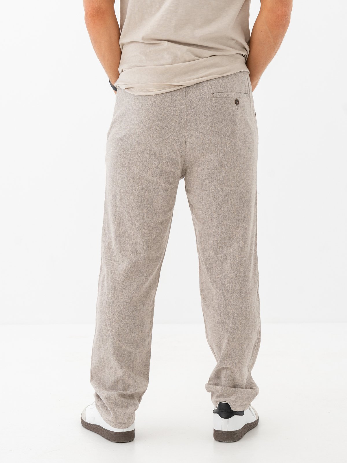 Only & Sons Sinus Loose Linen Pant Raw Ecru