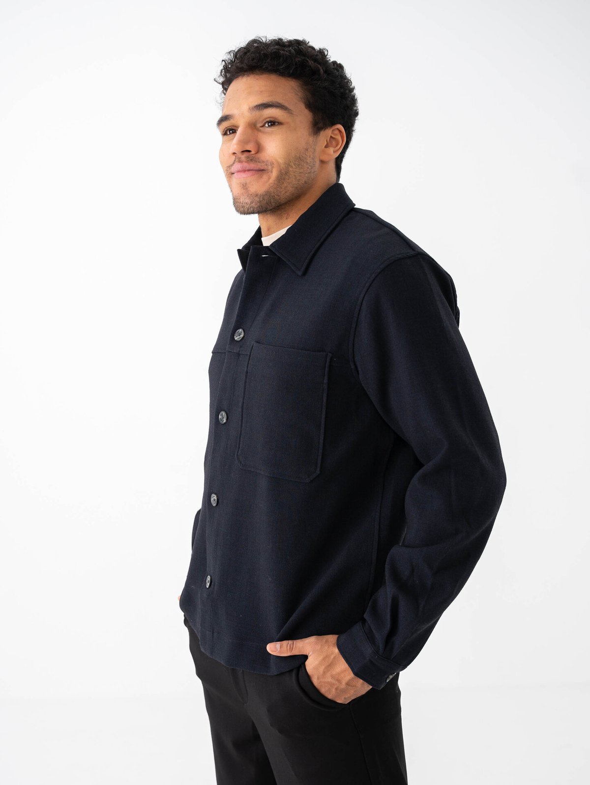 Only & Sons Marlon Comfort Strech Overshirt Black Melange