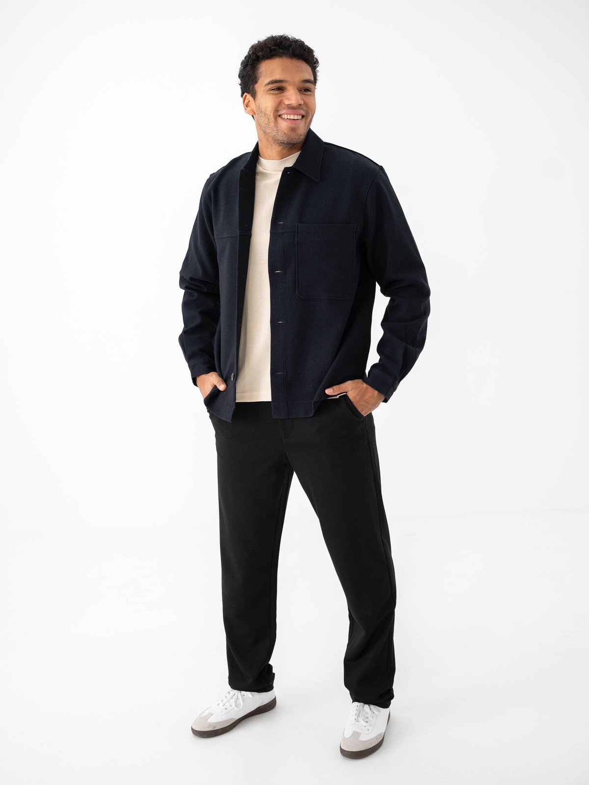 Only & Sons Marlon Comfort Strech Overshirt Black Melange