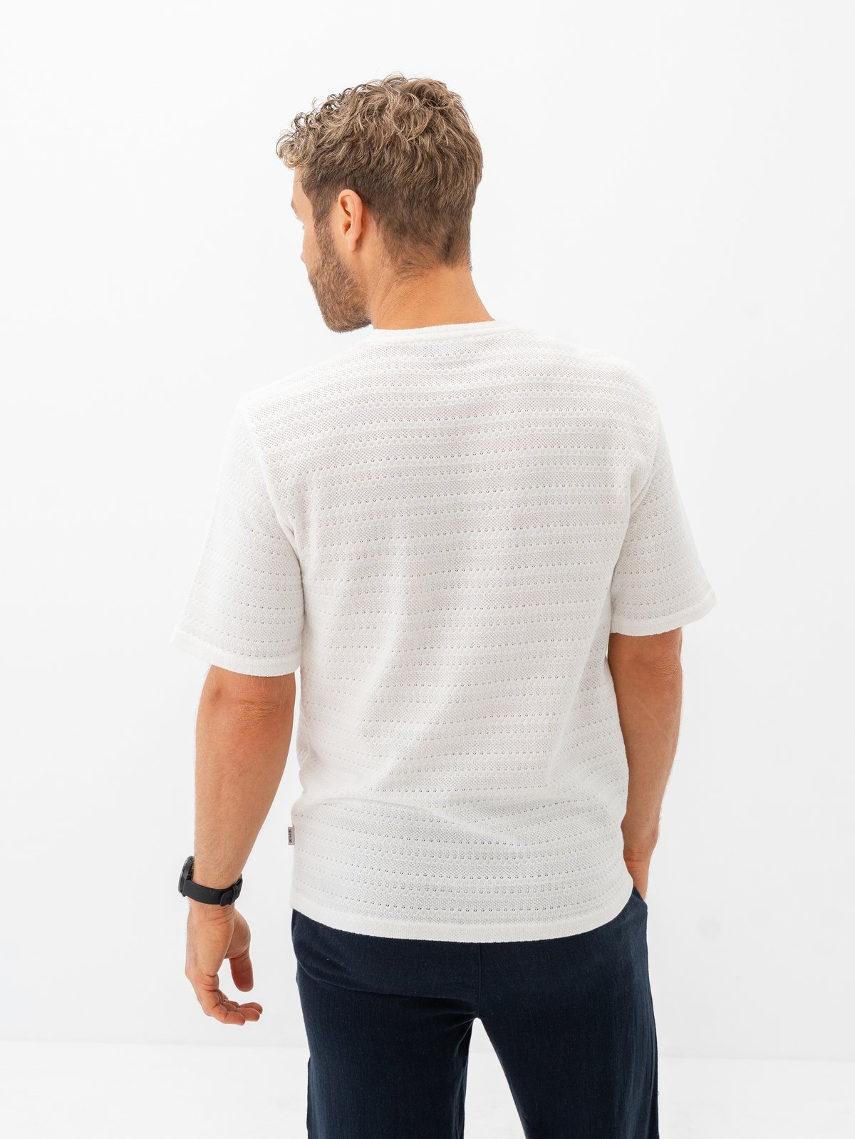 Only & Sons Givo Reg Short Sleeve Crew Knit Cloud Dancer