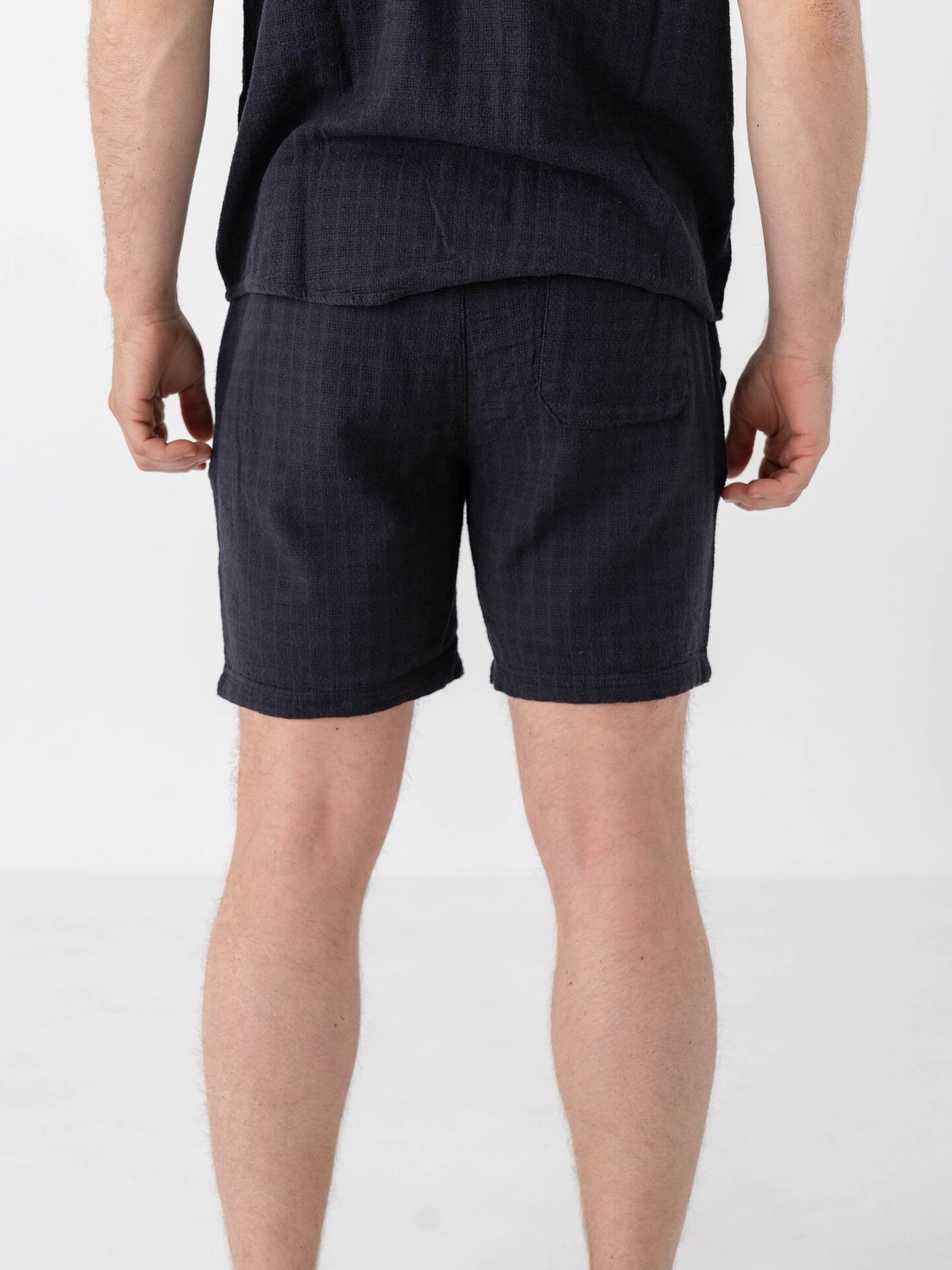 Only & Sons Tel Linen Latham Shorts Dark Navy