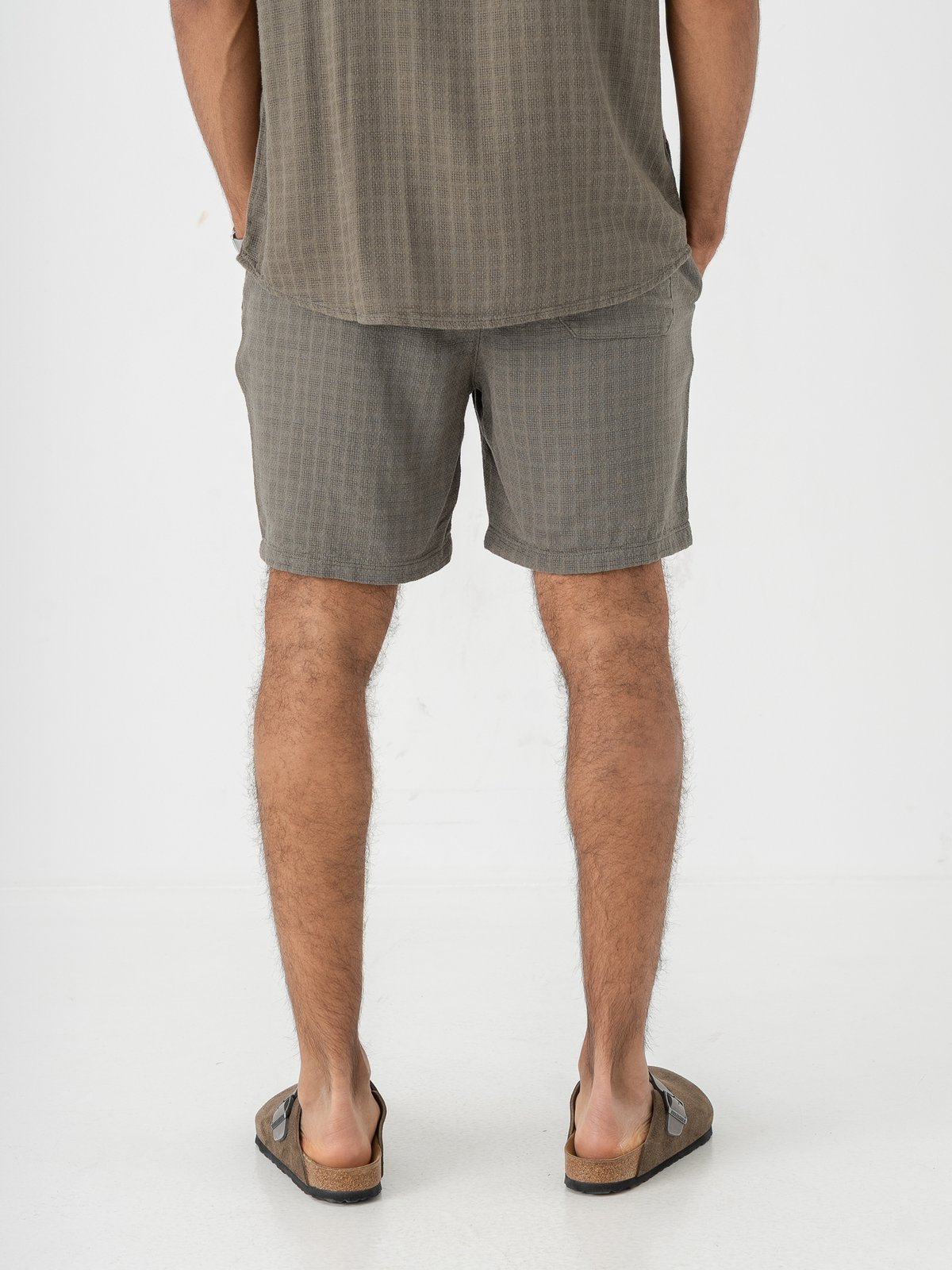 Only & Sons Tel Linen Latham Shorts Dusty Olive