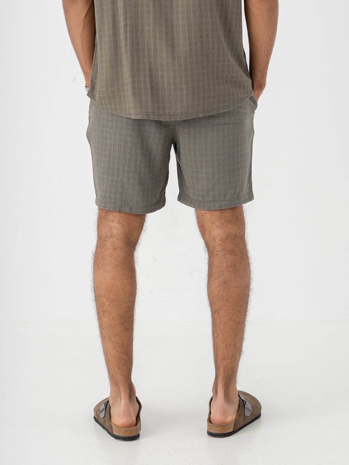 Only & Sons Tel Linen Latham Shorts Dusty Olive