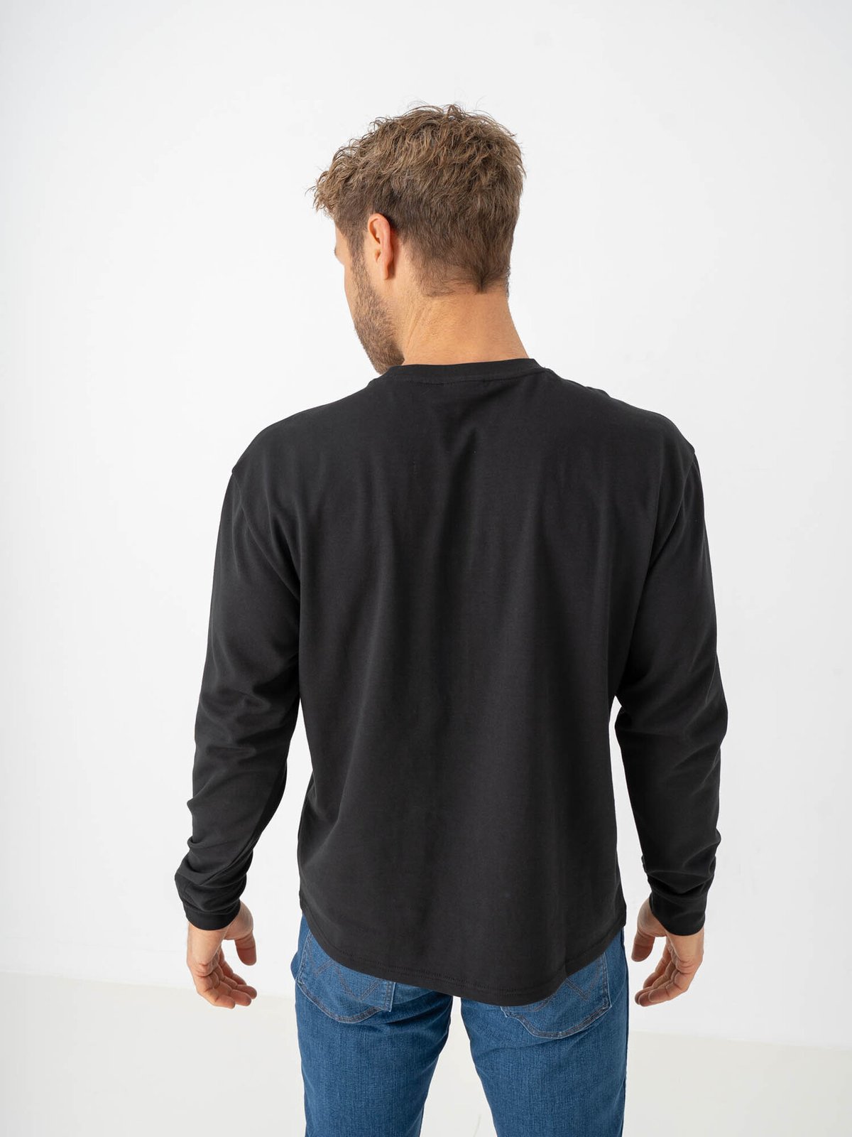 Only & Sons Caspian Airflex Relax Long Sleeve Tee Black
